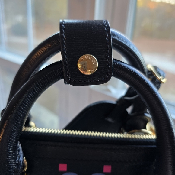 EUC Gucci Dome Satchel Pikarar- Black with Dust Bag - Picture 5 of 12